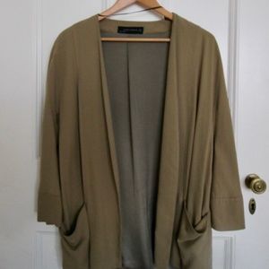 Green Oversized Slouchy Coat (Zara)